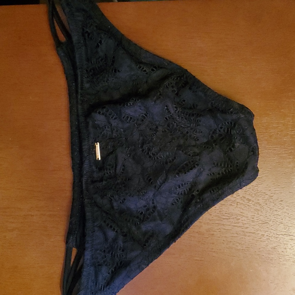 Black Lace Swim Bottoms Victoria's Secret